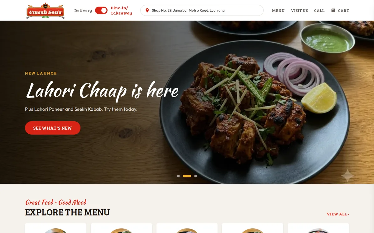 Home page of the Shri Umesh Son's website
